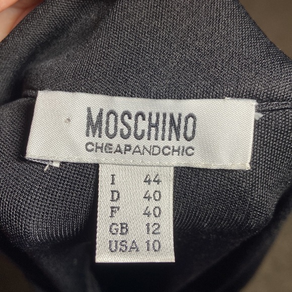 Nwt Moschino Cheap And Chic Sleeveless V Neck Dress Made In Italy - Picture 9 of 11